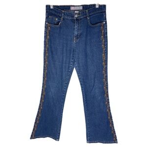 Y2k Vintage COS Bootcut Jeans Embroidered Jeans